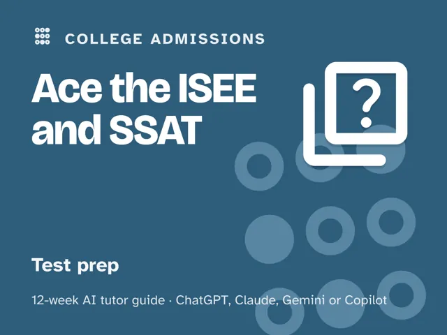 Cover of Ace the ISEE and SSAT