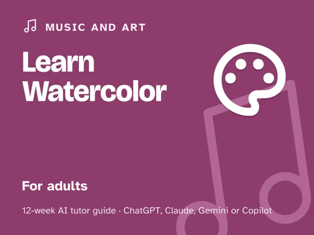 Cover of Learn Watercolor